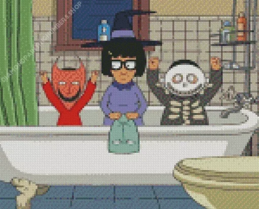 Bobs Burgers Halloween Diamond Painting