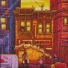 Bobs Burgers Store Front Diamond Painting