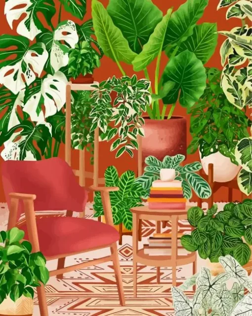 Bohemian Plant Diamond Painting