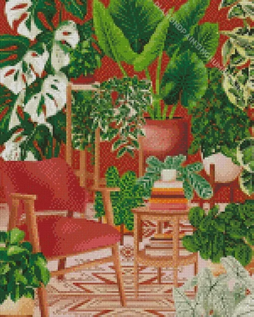 Bohemian Plant Diamond Painting