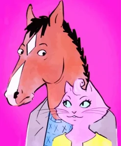 Bojack And Princess Carolyn Diamond Painting