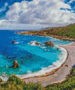 Bosa Sardinia Seascape Diamond Painting