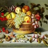 Bosschaert Fruits Still Life With Shells Diamond Painting