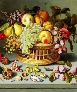 Bosschaert Fruits Still Life With Shells Diamond Painting