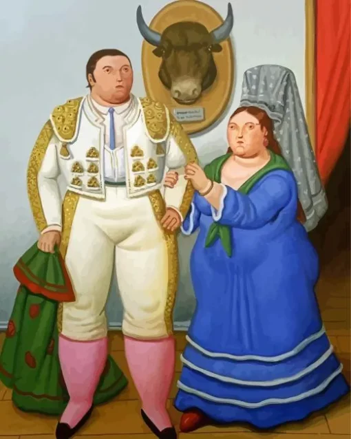 Botero Spanish Couple Diamond Painting