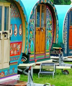 Bow Top Wagons Diamond Painting