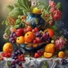 Bowl Of Fruit Still Life Diamond Painting