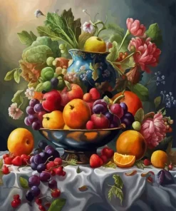 Bowl Of Fruit Still Life Diamond Painting