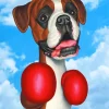 Boxer Brown Dog Diamond Painting