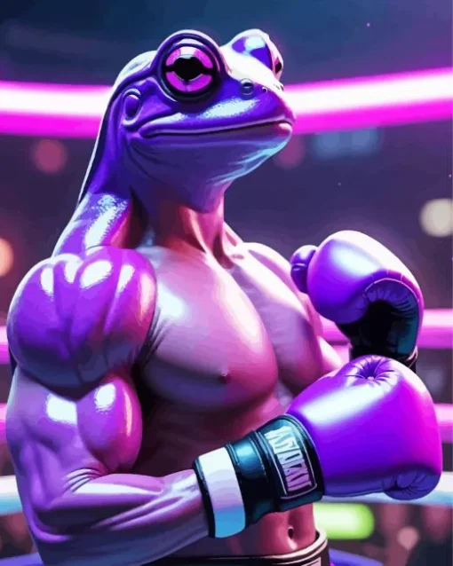 Boxer Frog Diamond Painting