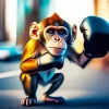 Boxer Monkey Diamond Painting