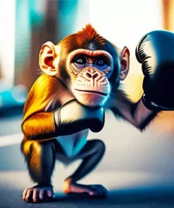 Boxer Monkey Diamond Painting