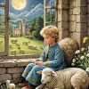 Boy With Sheep Diamond Painting
