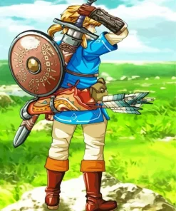 Breath Of The Wild Link Diamond Painting