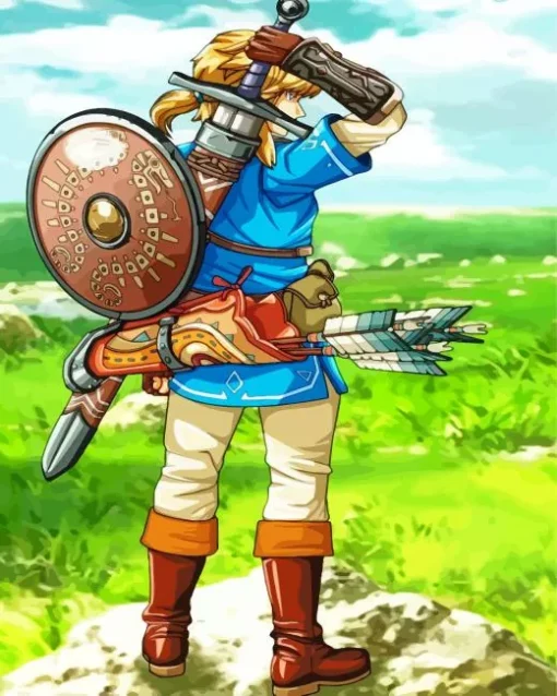 Breath Of The Wild Link Diamond Painting