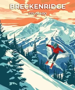 Breckenridge Colorado Poster Diamond Painting