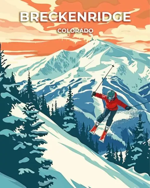 Breckenridge Colorado Poster Diamond Painting