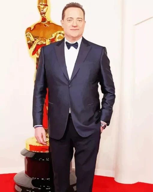 Brendan Fraser Oscar Nominations Diamond Painting