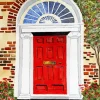 Brick Red Door Diamond Painting