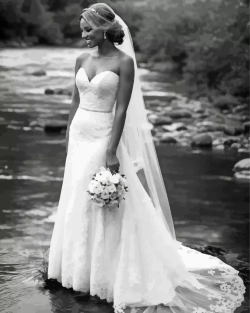 Bride In A Wedding Dress Diamond Painting