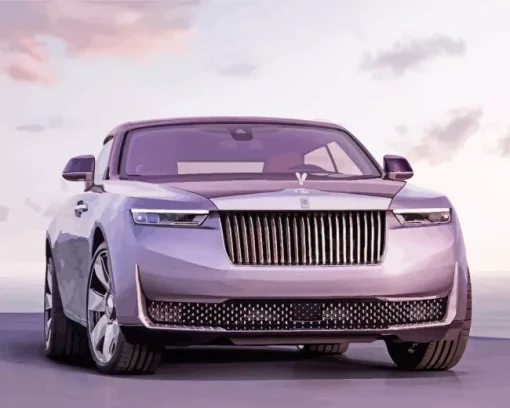 Bright Purple Car Diamond Painting