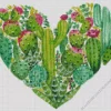 Cactus Heart Diamond Painting