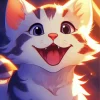 Cat Smiling Diamond Painting