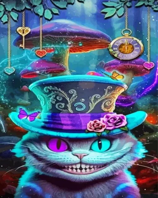 Cheshire Cat Art Diamond Painting