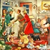 Christmas Family Dinner Diamond Painting