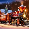 Christmas Train Diamond Painting