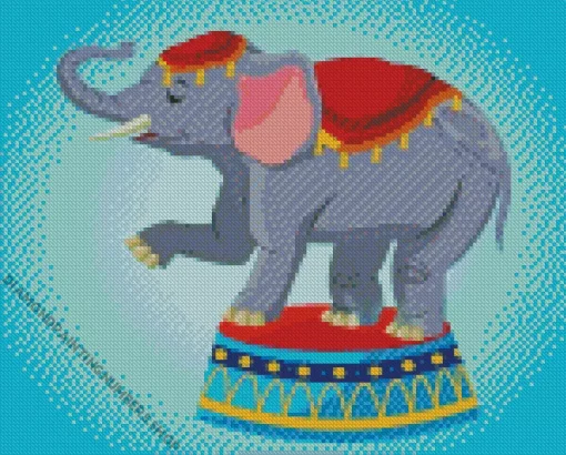 Circus Elephant Diamond Painting