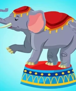 Circus Elephant Diamond Painting