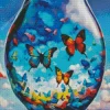 Colorful Butterflies In A Jar Art Diamond Painting