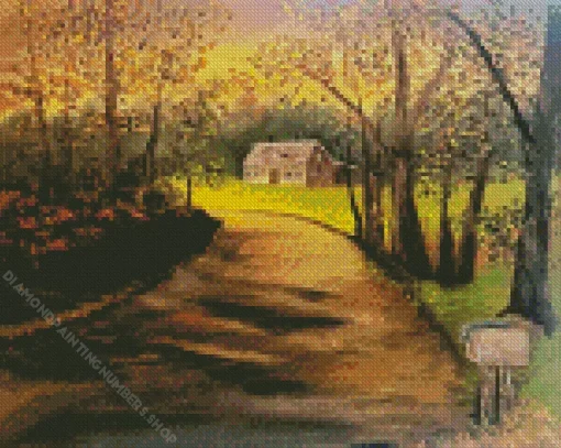Cool Dirt Road Art Diamond Painting