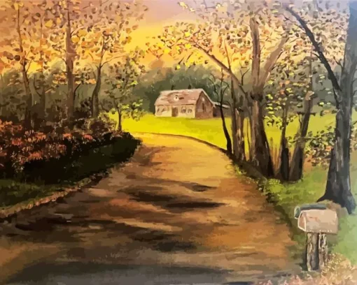 Cool Dirt Road Art Diamond Painting