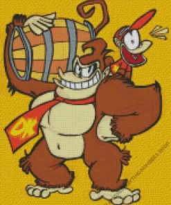 Cool Donkey And Diddy Diamond Painting