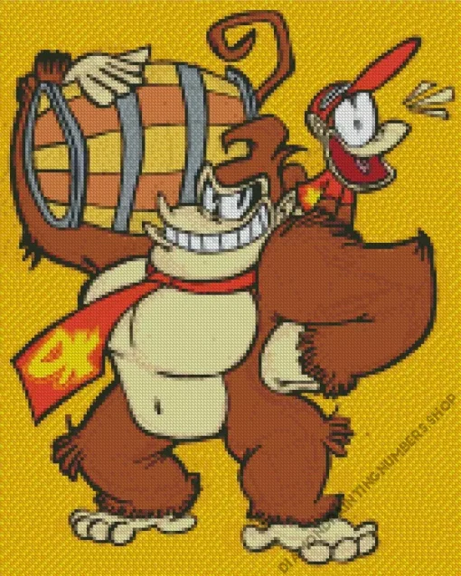 Cool Donkey And Diddy Diamond Painting