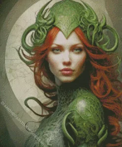 Cool Draconic Woman Diamond Painting
