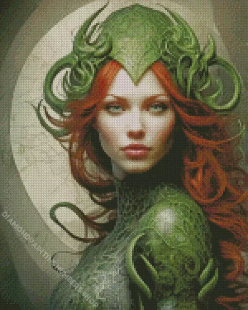 Cool Draconic Woman Diamond Painting