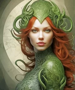 Cool Draconic Woman Diamond Painting