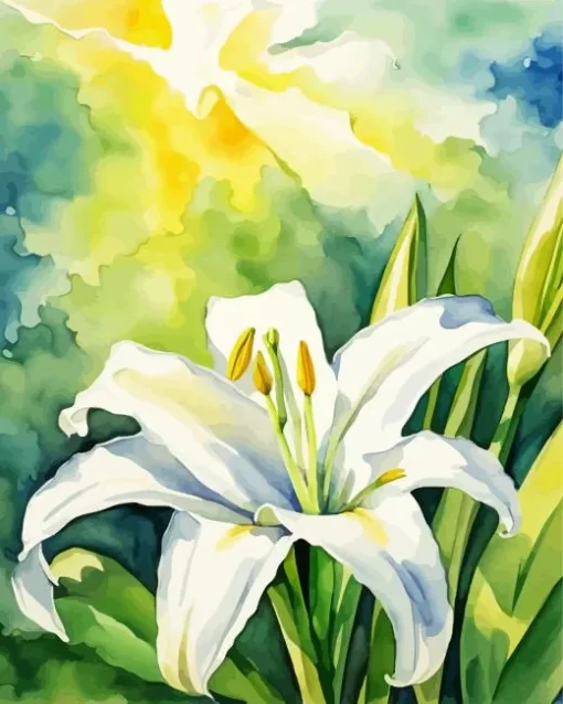 Cool Easter Lily Art Diamond Painting