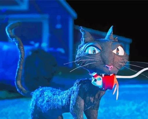 Coraline Cat Diamond Painting