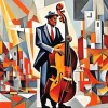 Cubism Musician Man Diamond Painting