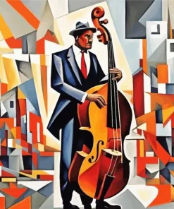 Cubism Musician Man Diamond Painting
