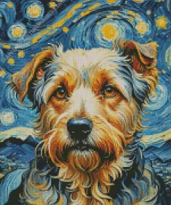 Cute Van Gogh Dog Diamond Painting
