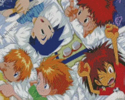 Digimon Adventure Characters Diamond Painting