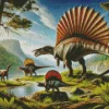 Dino With Sail Diamond Painting