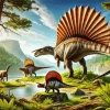 Dino With Sail Diamond Painting