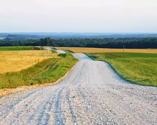 Dirt Road Diamond Painting
