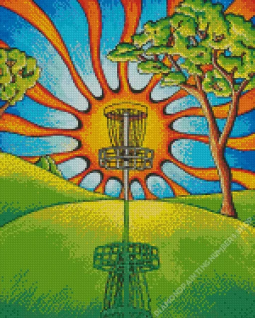 Disc Golf Art Diamond Painting